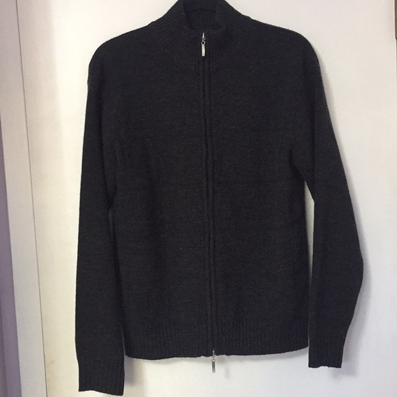 Men’s  Zip up Sweater acrylic-wool - Picture 4 of 8